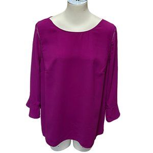 Talbots Women's Magenta Blouse